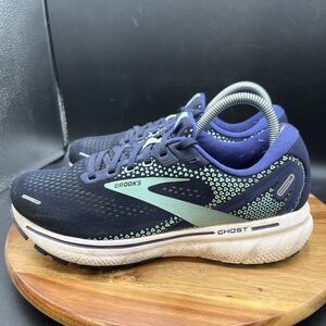 Brooks Ghost 14 Womens Size 8 D Blue Purple White Athletic Running Shoes Sneaker